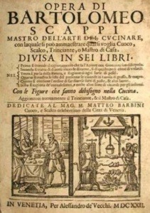Bartolomeo Scappi Mastro nell'arte del cucinare