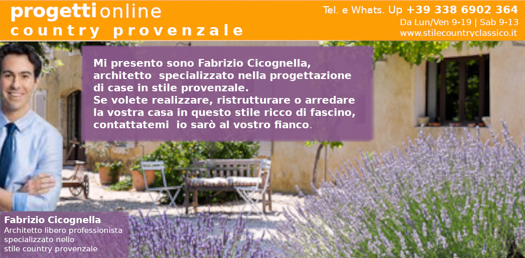 Architetto online specialista stile provenzale e shabby chic